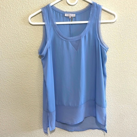 1.State Light Blue Thin Tank Top Size XS - Picture 1 of 9